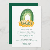 Uitnodiging St. Patrick's Day Feestje (Voorkant / Achterkant)