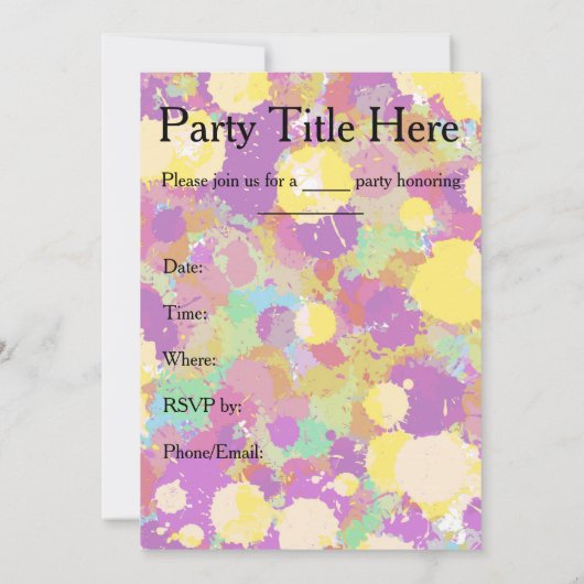 Uitnodiging Star Tarot (Achterkant)