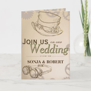 Uitnodiging - Steampunk met Hat and Googles