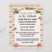 Uitnodiging Strand Voor Alle Gelegenheden Versie 3 (Voorkant / Achterkant)