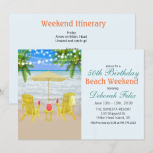 UITNODIGING STRAND WEEKEND ITINERARIUM VOOR ALLE L