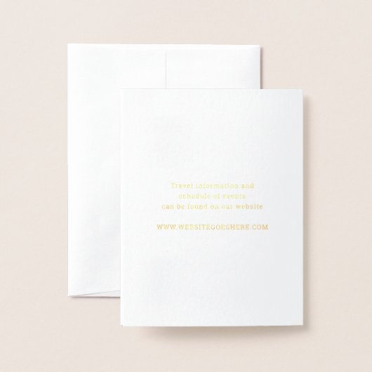 Uitnodiging strandbruiloft (Met envelop)