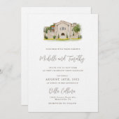 Uitnodiging Suite met Venue Illlustration (Voorkant / Achterkant)