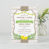 Uitnodiging Sukkah Potluck Sukkot (Staand voorkant)