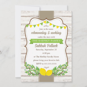 Uitnodiging Sukkah Potluck Sukkot