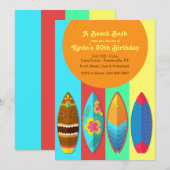 Uitnodiging Surfplank Collectie (Voorkant / Achterkant)