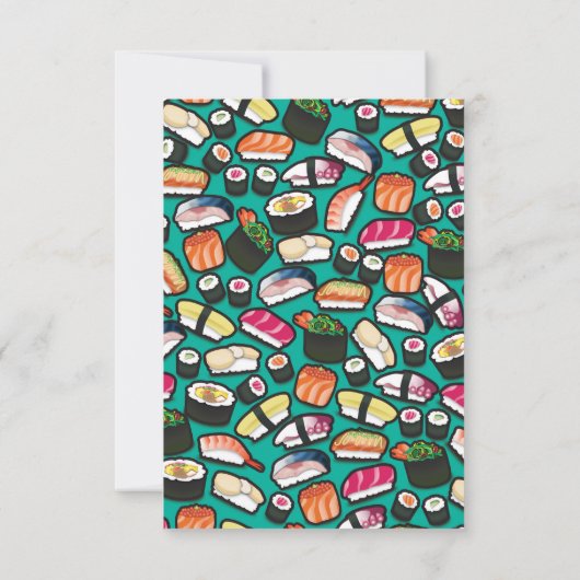 Uitnodiging Sushi (Achterkant)