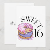 Uitnodiging Sweet 16 (Voorkant / Achterkant)