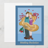 Uitnodiging Tangled Weddenschap (Voorkant / Achterkant)