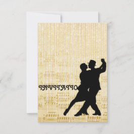 Uitnodiging Tango Flamenco, Latijnse Dance