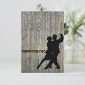 Uitnodiging Tango Flamenco, Latijnse Dance (Staand voorkant)