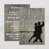 Uitnodiging Tango Flamenco, Latijnse Dance (Voorkant / Achterkant)