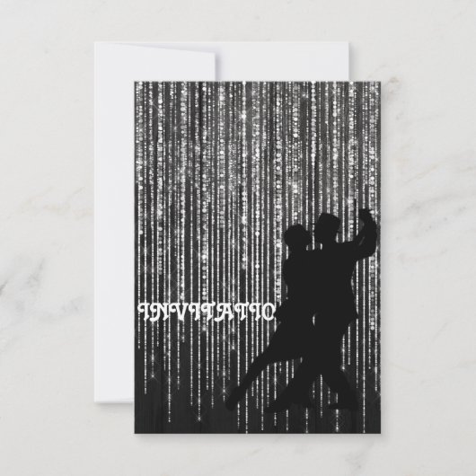 Uitnodiging Tango Flamenco, Latijnse Dance (Voorkant)