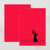 Uitnodiging Tango Flamenco, Latijnse Dance (Voorkant / Achterkant)