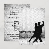 Uitnodiging Tango Flamenco, Latijnse Dance (Voorkant / Achterkant)
