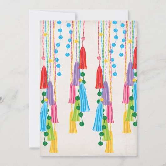 Uitnodiging Tassle Graduation Party (Achterkant)