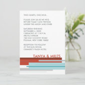 Uitnodiging te Praag: Modern Red (Staand voorkant)