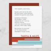 Uitnodiging te Praag: Modern Red (Voorkant / Achterkant)