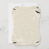 Uitnodiging Tea Party van Halloween Witchs (Achterkant)