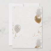 Uitnodiging template voor feestelijke verloving, h (Achterkant)