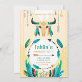 Uitnodiging template voor Native Amerikaanse Boho  (Voorkant)