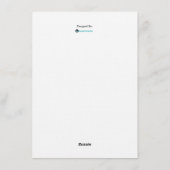 Uitnodiging template voor pyjamafeestje (Achterkant)