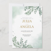 uitnodiging template voor verloving (Voorkant)