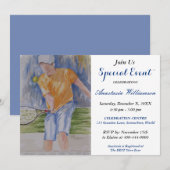 UITNODIGING TENNISPARTY EVENEMENT (Voorkant / Achterkant)