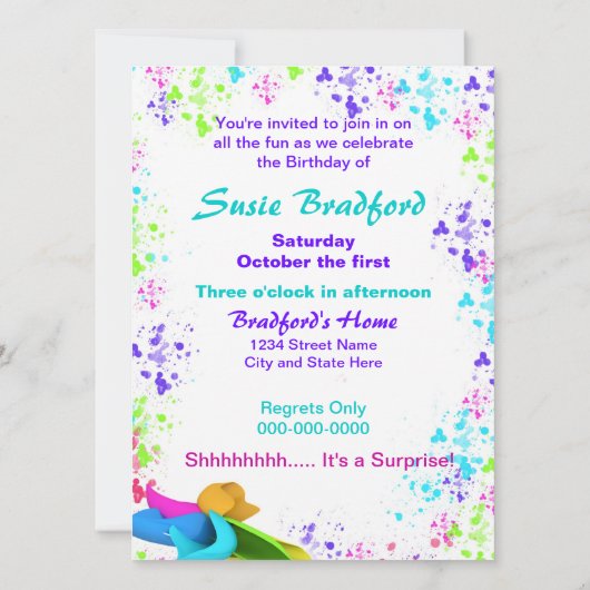 uitnodiging ter gelegenheid van de geboorte - Kind (Achterkant)