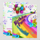 uitnodiging ter gelegenheid van de geboorte - Kind (Voorkant / Achterkant)