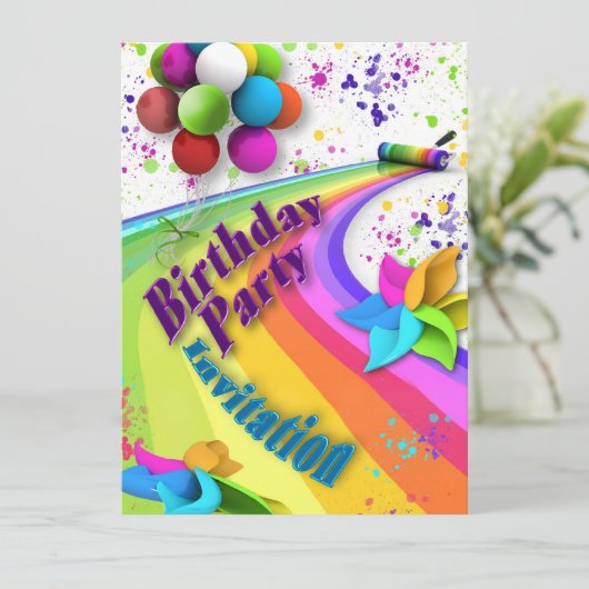 uitnodiging ter gelegenheid van de geboorte - Kind (Staand voorkant)