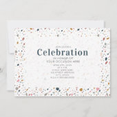 Uitnodiging terrazzo Generic Celebration Party (Voorkant)