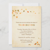 Uitnodiging Thanksgiving Leaves (Voorkant)