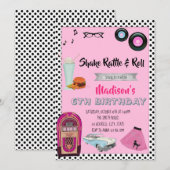 Uitnodiging themapartij 1950 (Voorkant / Achterkant)