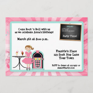 Uitnodiging themapartij 50