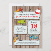 Uitnodiging themapartij Vist (Voorkant)