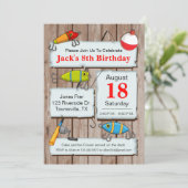 Uitnodiging themapartij Vist (Staand voorkant)