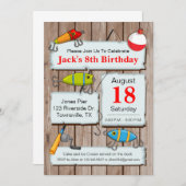 Uitnodiging themapartij Vist (Voorkant / Achterkant)