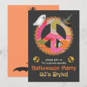 Uitnodiging themathema Halloween Party (Voorkant / Achterkant)