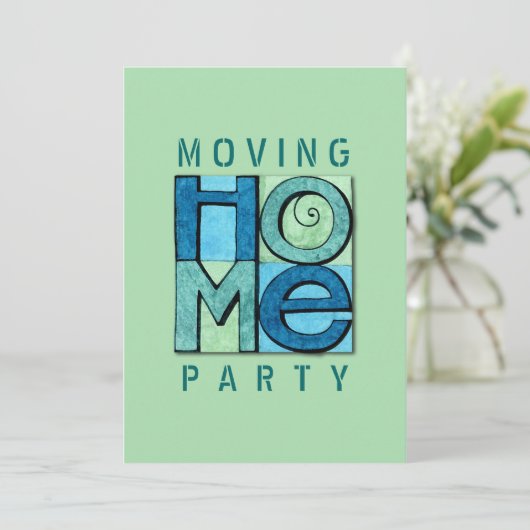 Uitnodiging thuispartij verplaatsen (Staand voorkant)