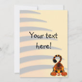 Uitnodiging - Tiggy de Tijger (Voorkant)