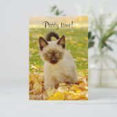 Uitnodiging "Tijd van de Partij" (Staand voorkant)