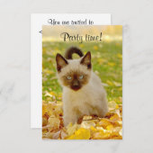 Uitnodiging "Tijd van de Partij" (Voorkant / Achterkant)