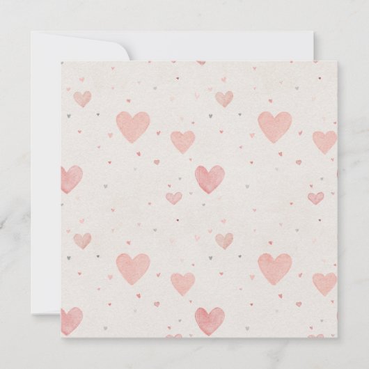 Uitnodiging Tiny Hearts Square (Voorkant)