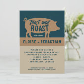 Uitnodiging Toast & Roast Varkensfeest (Staand voorkant)