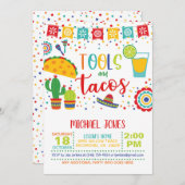 Uitnodiging Tools en Tacos - Wit (Voorkant / Achterkant)