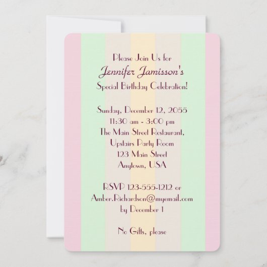 Uitnodiging tot 100 jaar oud pasteeltrecht (Achterkant)