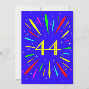 Uitnodiging tot 44e verjaardag van de geboorte