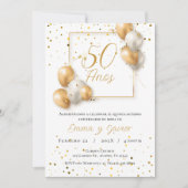 Uitnodiging tot 50e Jubileum voor bruiloft (Voorkant)
