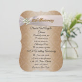 Uitnodiging tot 50e Jubileum voor bruiloft (Staand voorkant)